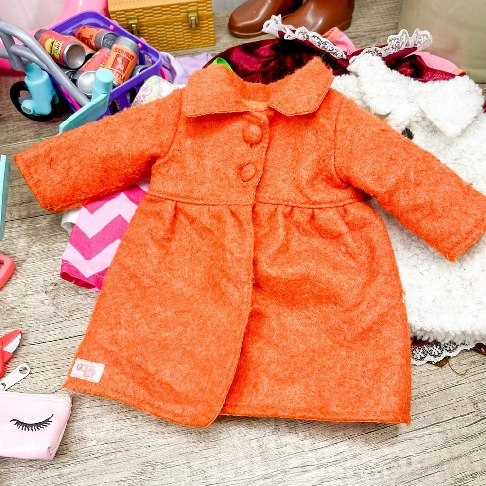 Our Generation 18 inch Doll Accessories Lot Wheelchair Clothes Shoes